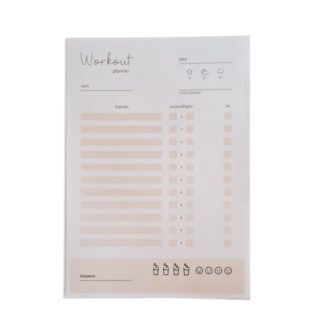 workout notepad Α5