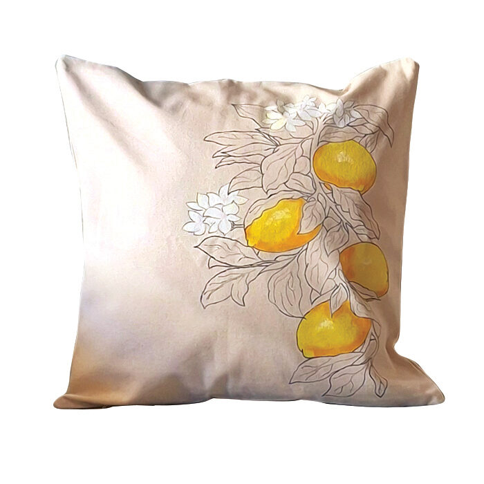 lemon-pillowcase διακοσμητική θήκη μαξιλαριού