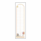 Μακρόστενο μπλοκ σημειώσεων slim 21x6,5 cm με κουκκίδες και γατάκι lazycat
